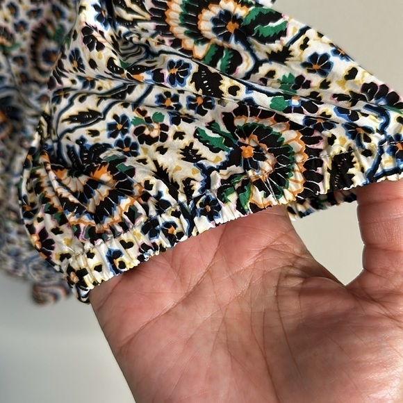 A.L.C. Adelaide Dress Women's NWT 2 V Neck Pockets Long Sleeves Mini Multi Print - Picture 6 of 12